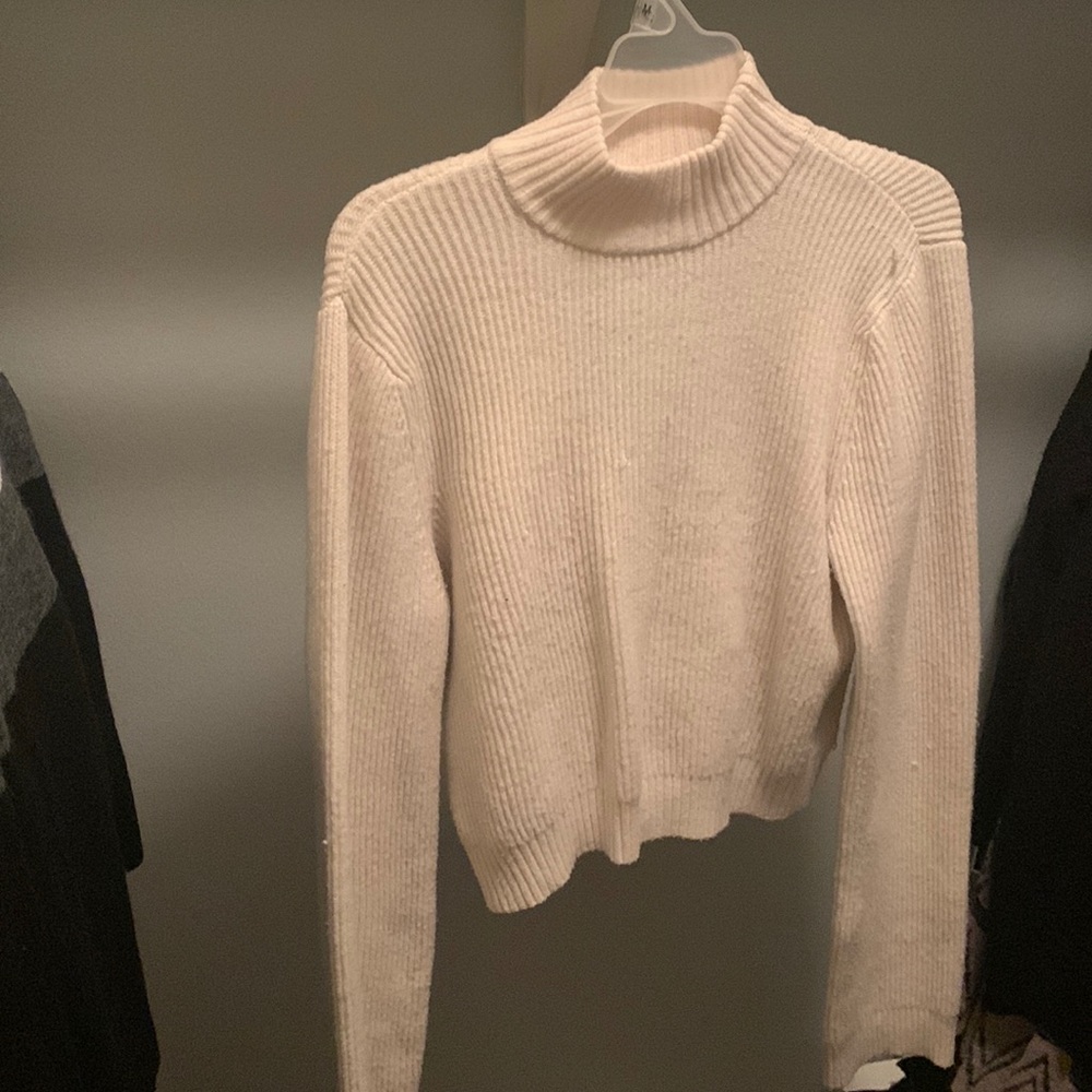 Cream turtle neck